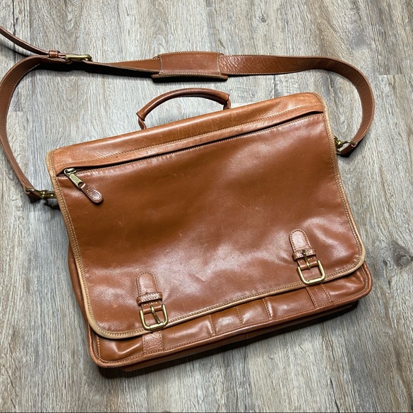 Coach Handbags - Coach #0514 Leather Briefcase Messenger Laptop Bag